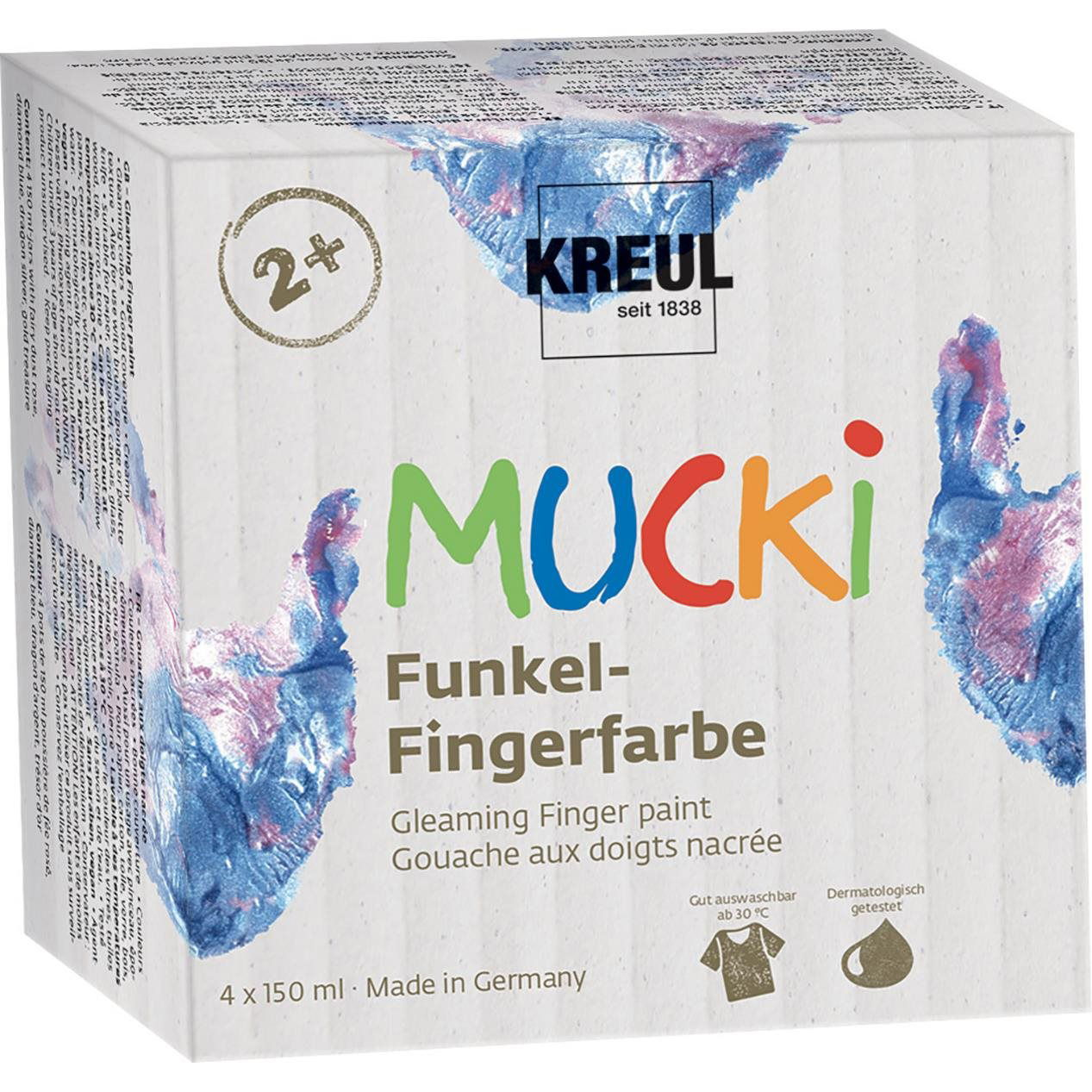 KREUL "MUCKI" ujjfesték-készlet, 4 színben (4000798117283)