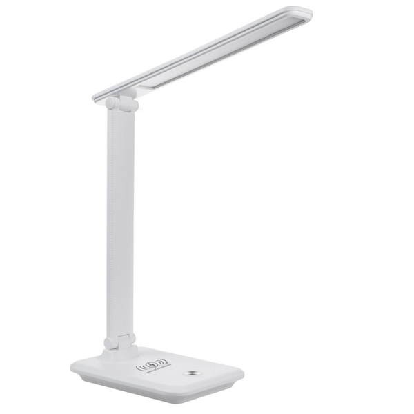 LED настолна лампа, 9W, Maclean MCE616W, със зарядно, бяла