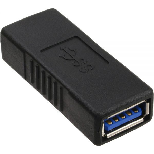 InLine 35300P adattatore per inversione del genere dei cavi USB 3.0 A female USB3.0 A Nero