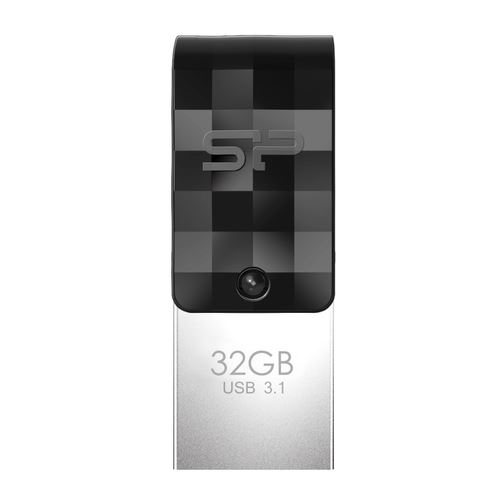 Silicon Power Mobile C31 USB флаш памет 32 GB USB Type-A / USB Type-C 3.2 Gen 1 (3.1 Gen 1) Черен, Сребърен