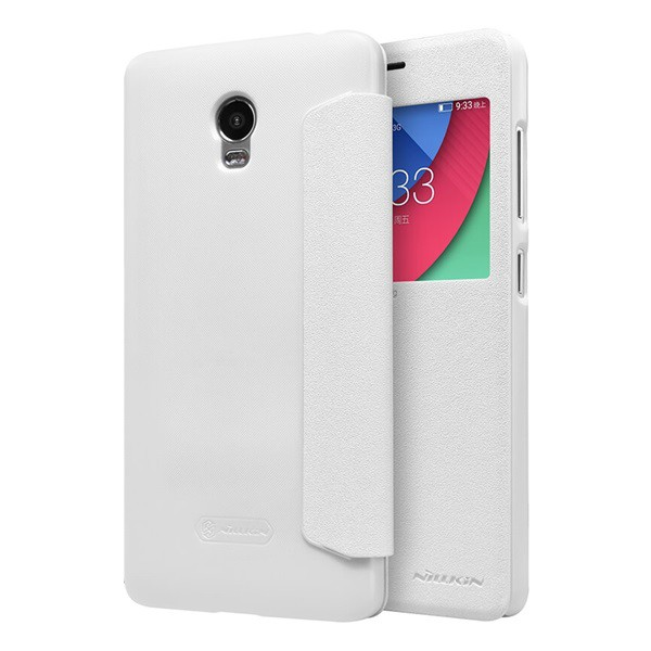 NILLKIN SPARKLE műanyag telefonvédő (mikroszálas bőr hatású FLIP, oldalra nyíló, hívószámkijelzés, S-View Cover) FEHÉR [Lenovo Vibe P1 (P1c58)] (5996457595310)
