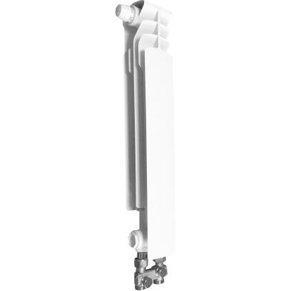  KFA Element grzejnik aluminiowy lewy G 500 F/D zasilanie dolne + zespół przyłączy prostych 50 x 50mm zasilane krzyżowe (878-052-44)