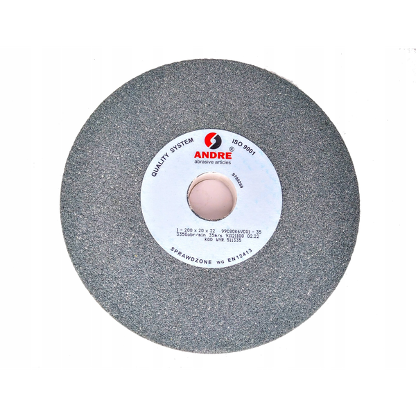 ANDRE ŚCIERNICA PŁASKA 200mm x 20mm x 32mm 99C60K7VC01-35 ZIELONA "TYP 1"
