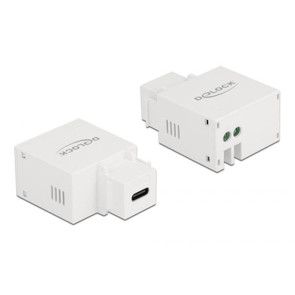 Keystone modul, USB Type-C nabíjací port 2.1A, biely, Delock 87792