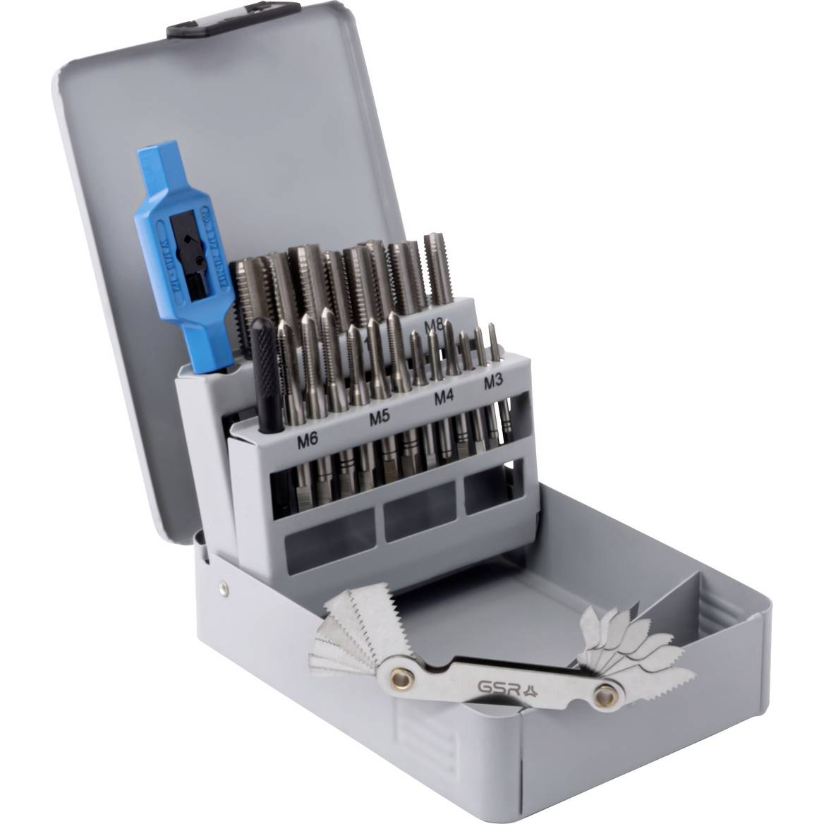 GSR Menetvágó készlet 23 részes Metrikus M3 - M12 DIN 352, DIN 1814 HSS-G 1 db (00708050) (00708050)