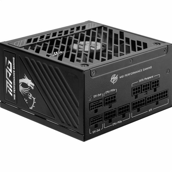 MSI MPG A1250GS PCIE5 unité d'alimentation d'énergie 1250 W 20+4 pin ATX ATX Noir