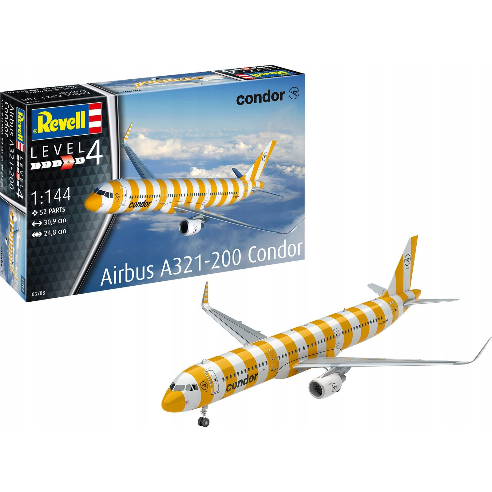 Revell 03788 Airbus A321-200 Condor Repülőmodell építőkészlet 1:144 (03788)