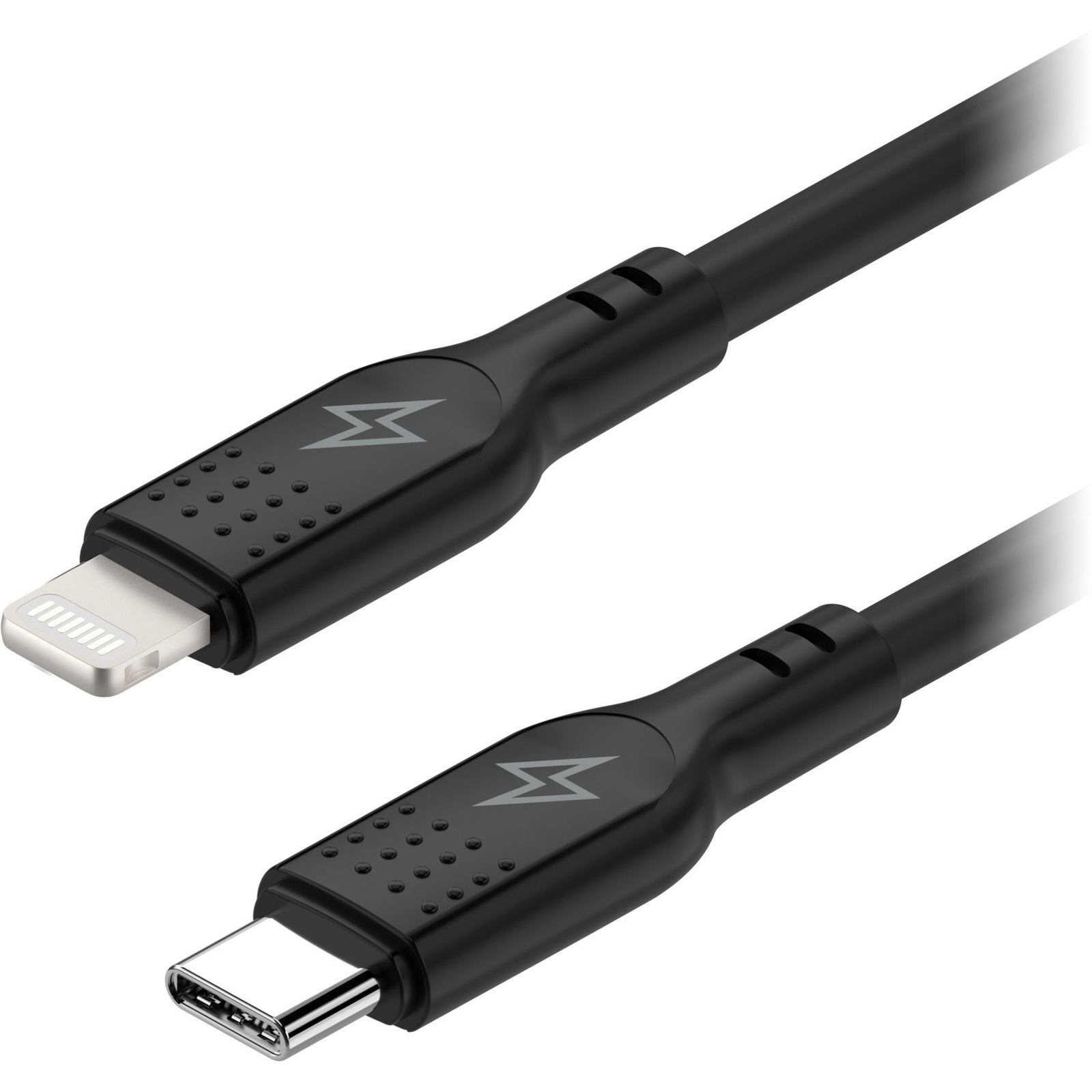 AlzaPower SilkCore USB-C to Lightning MFi, 2 m, fekete (APW-CBSCMFI9402B)
