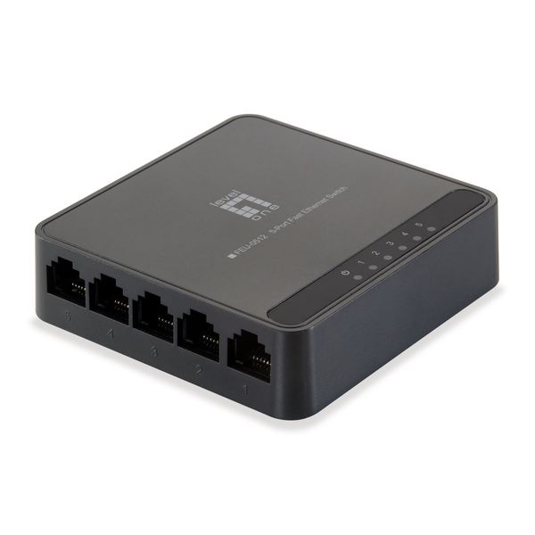 LevelOne FEU-0512 switch de rede Não-gerido Fast Ethernet (10/100) Preto