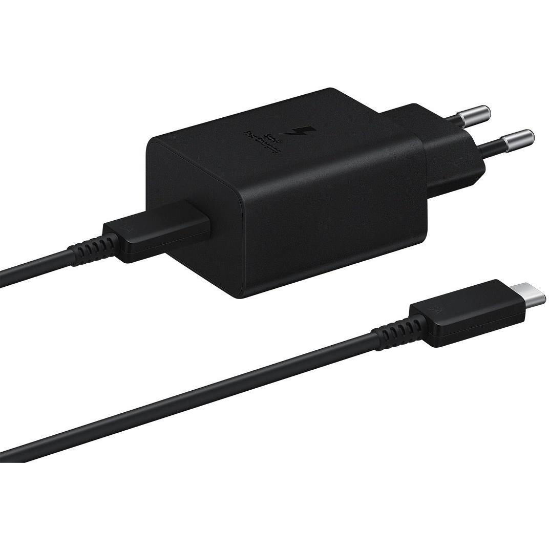 Samsung 15W úti töltőfej + USB-C/USB-C Black (Bulk) adatkábel (57983112646)