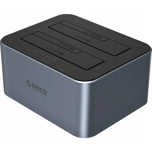 Dokovací stanice Orico 6626C3-C-V1 pro 2 disky 2,5"/3,5" šedá