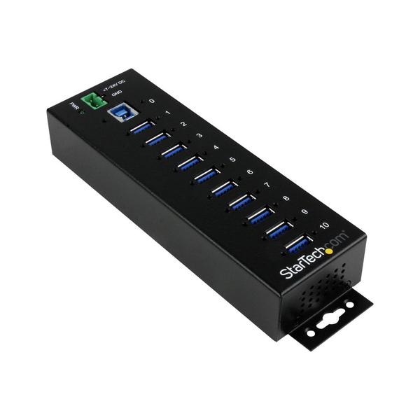 StarTech.com ST1030USBM interface hub USB 3.2 Gen 1 (3.1 Gen 1) Type-B 5000 Mbit/s Sort