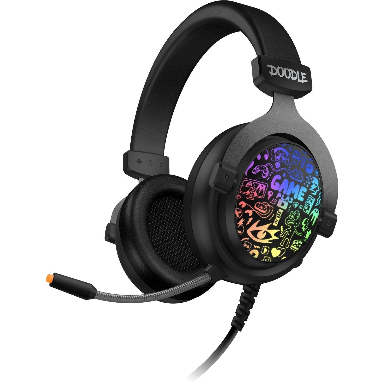 CONNECT IT DOODLE RGB CHP-6501-BK fekete (CHP-6501-BK)