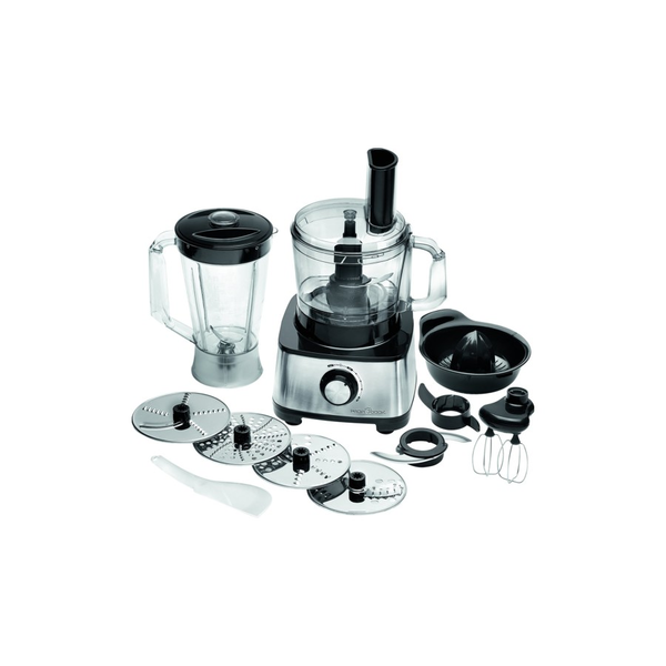 Tocator si mixer bucatarie, PROFI COOK, PC-KM 1063, 1200 W, Negru-otel inoxidabil
