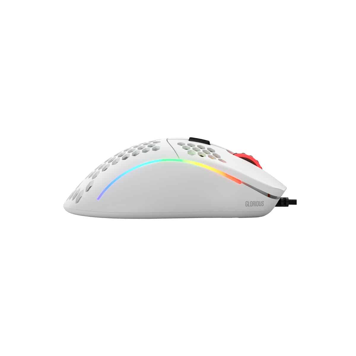Glorious Model D matt fehér 12000 DPI optikai gaming egér (GD-WHITE)