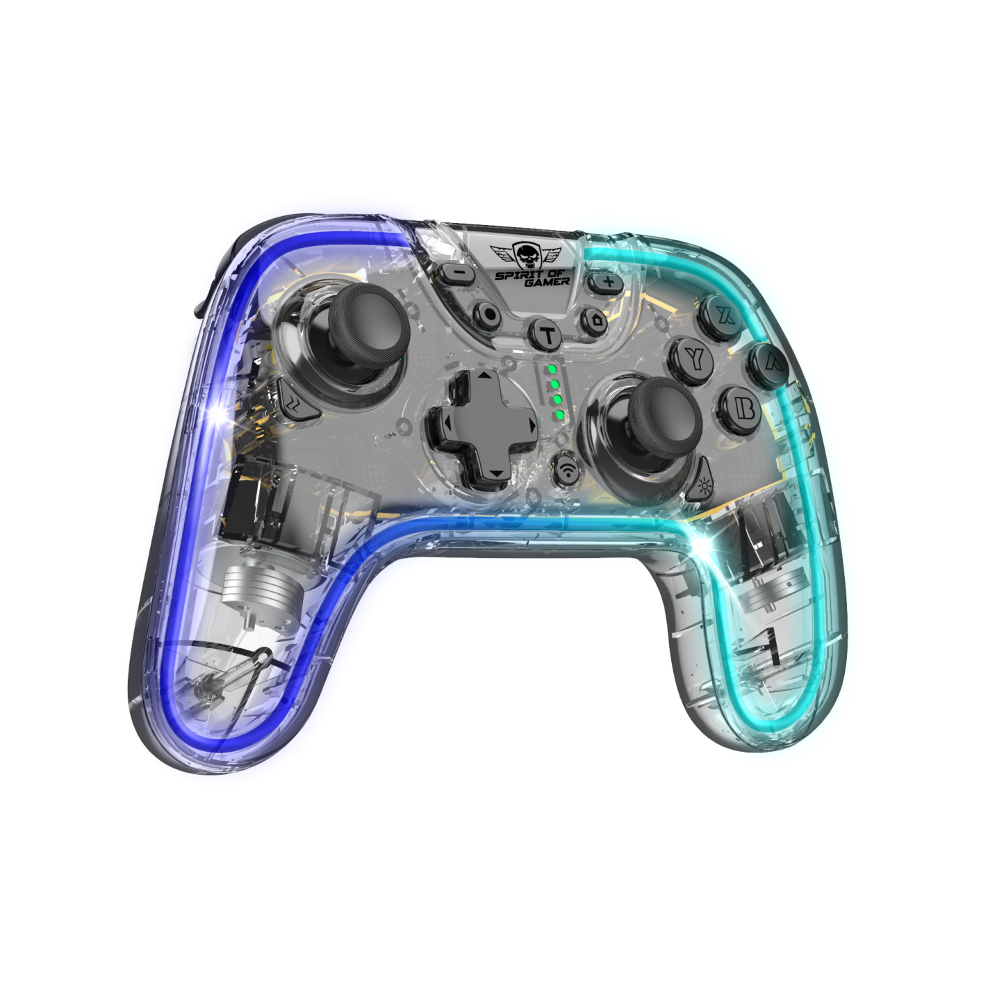Spirit of Game Pulse Wireless controller - Fekete/Kék (PC/iOS/Android) (SOG-BTGPS1)