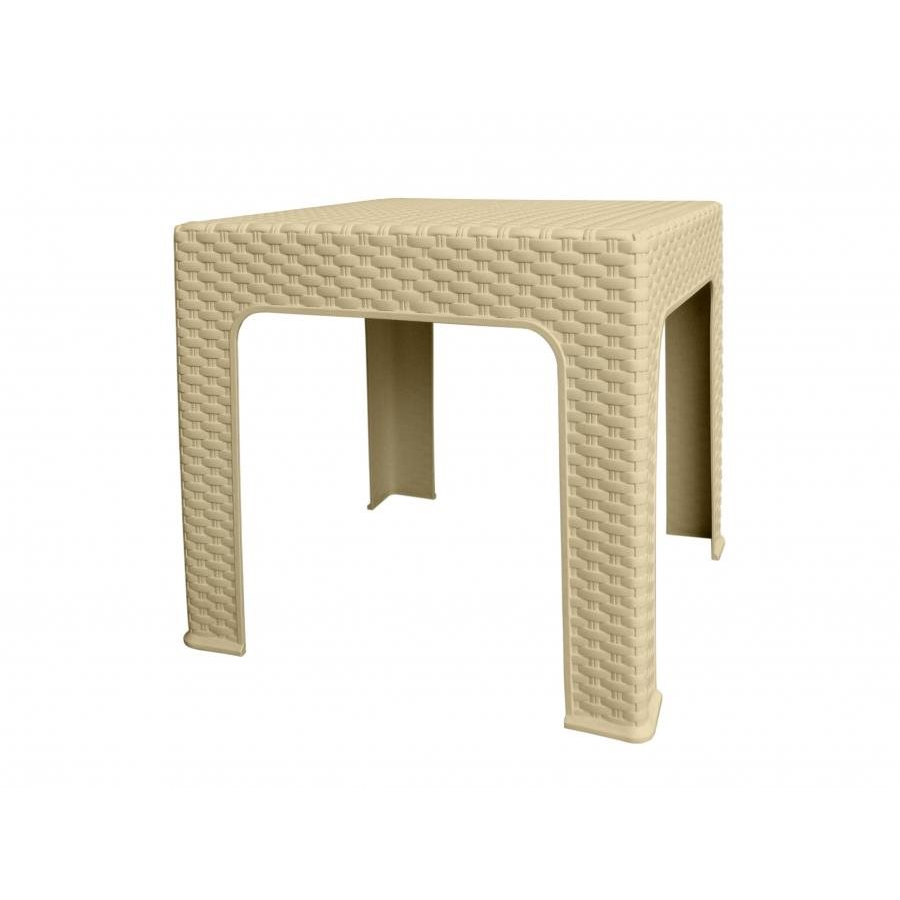 MEGA PLAST Kerti asztal BISTRO, krém 48cm (8606018202812)