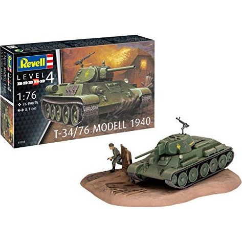 Revell T-34/76 Modell 1940 1:72 makett harcjármű (03294) (RV03294)