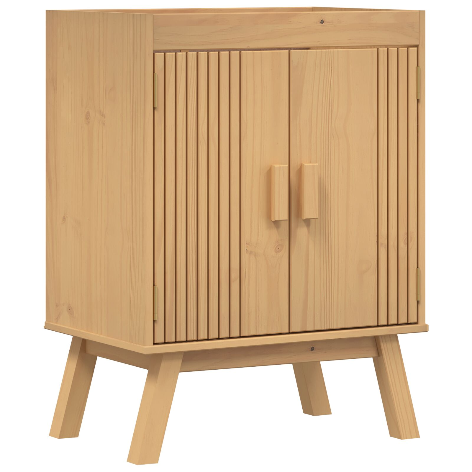 Mosogató Alap Szekrény 114x43x73,5 cm Tömör Fenyőből (42001360)