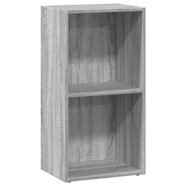 Bibliotecă, gri sonoma, 40x30x77 cm, lemn prelucrat