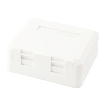 Equip Keystone fali aljzat 2 port, Cat5e/Cat6/Cat6A, árnyékolatlan, porvédő, fehér (125124) (e125124)