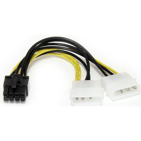 StarTech.com LP4PCIEX8ADP interne stroomkabel 0,153 m