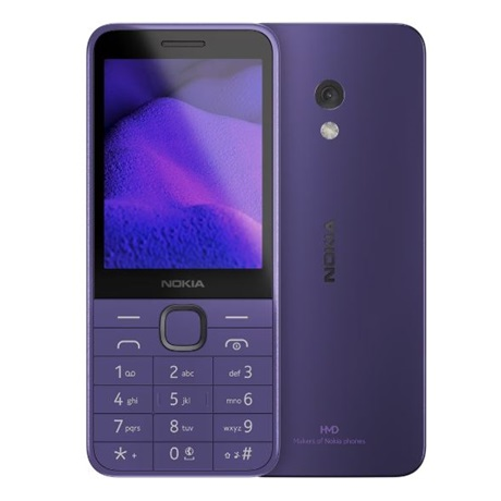 Nokia 235 4G mobiltelefon, DS, Lila (235 4G DS, PURPLE DOMINO)