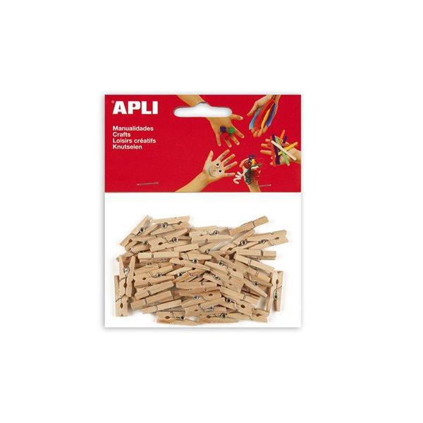 APLI fa csipesz 25x3mm natúr (13478)