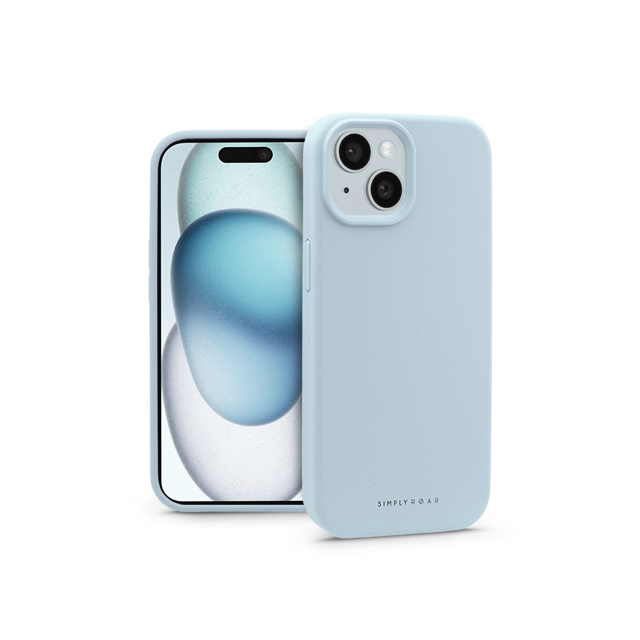 Apple iPhone 15 szilikon hátlap - Roar Cloud Skin - kék (KC0867)