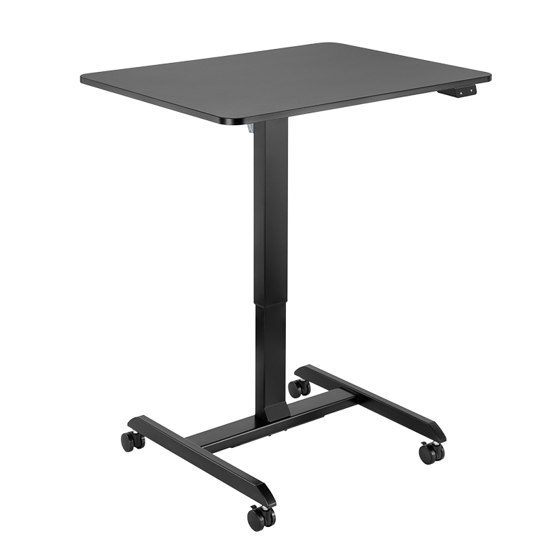 Loiglink Elektromosan állítható ülő-álló munkaállomás, 1 motoros, gurítható, fekete (EO0050) (EO0050)