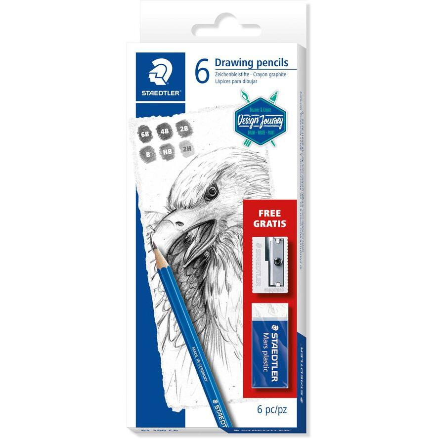 STAEDTLER Bleistift Lumograph Set (61 100 C6)