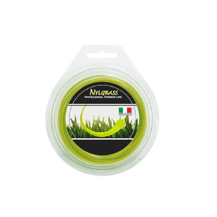 Nylgrass 2.4mm Szögletes damil (70m) (FIN/T/2.4/0.5/SZ/B)