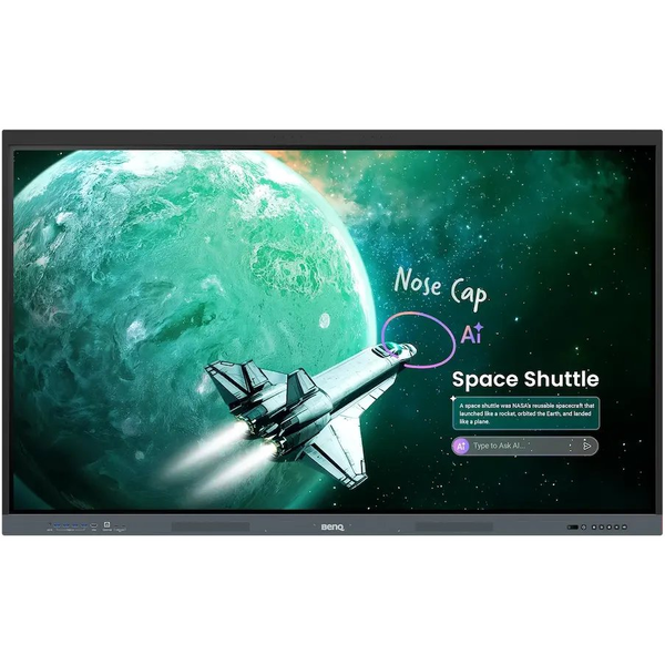 BenQ RE6505E interactief whiteboard 165,1 cm (65") 3840 x 2160 Pixels Touchscreen Zwart USB