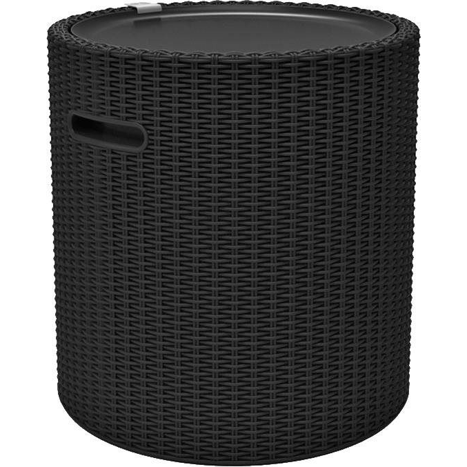 KETER COOL STOOL Kerti asztal tárolóval, grafit 44 cm (230905)