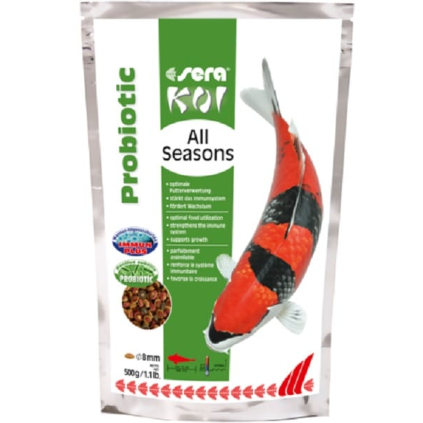 Sera KOI All Seasons Probiotic - Kerti tó Koi Ponty haleledel 500 g