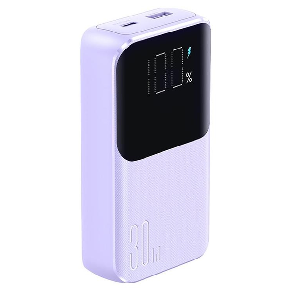 Joyroom JR-PBC06 Power Bank 10000mAh 30W Beépített Kábelekkel Lila