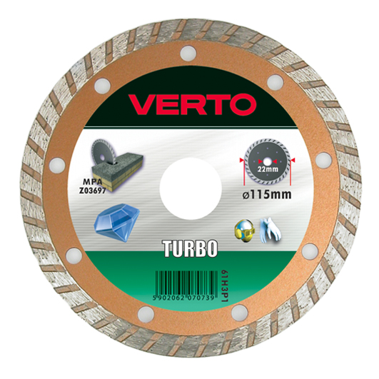 Verto Tarcza diamentowa turbo 180mm 61H3P8