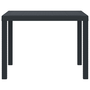Kerti Asztal Antracit 100x100x73 cm Poly Rattan