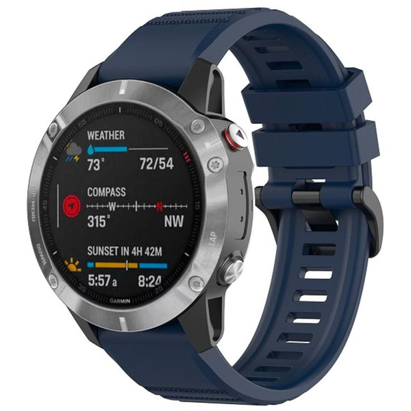 FIXED Silicone Strap Garmin QuickFit 22 mm - kék
