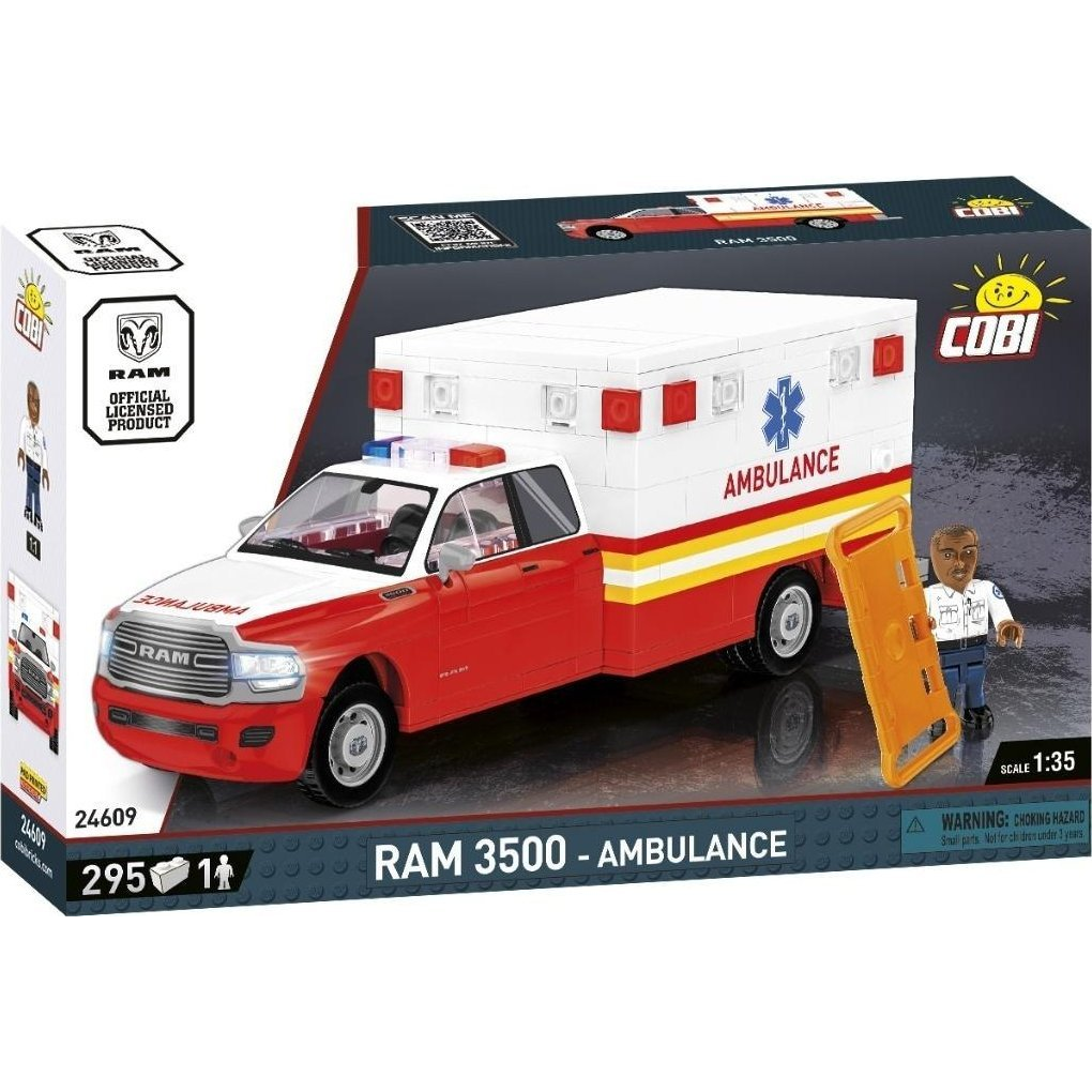 Cobi 24609 Dodge RAM 3500 Mentőautó 295 darabos Építőjáték (5902251246099)