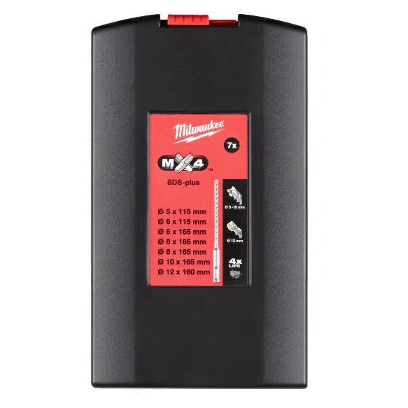 SDS Plus MX4 fúrószár készlet - 7db Milwaukee 4932492113 (4932492113)
