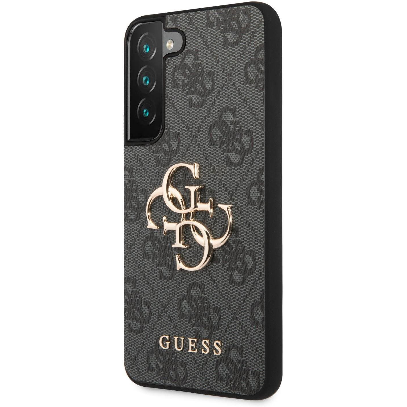 Guess PU 4G Metal Logo Samsung Galaxy S23 Grey tok (GUHCS23S4GMGGR)
