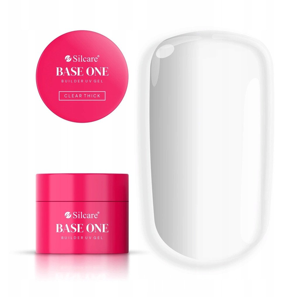 SILCARE_Base One Buldier Gel żel budujący do paznokci Clear Thick 50g