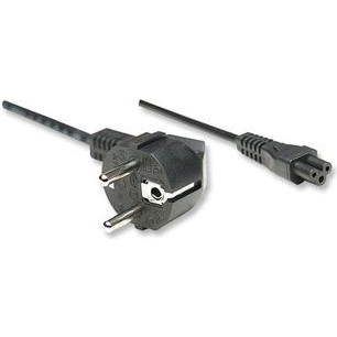 Manhattan 371131 cavo di alimentazione Nero 1,8 m CEE7/4 Accoppiatore C5