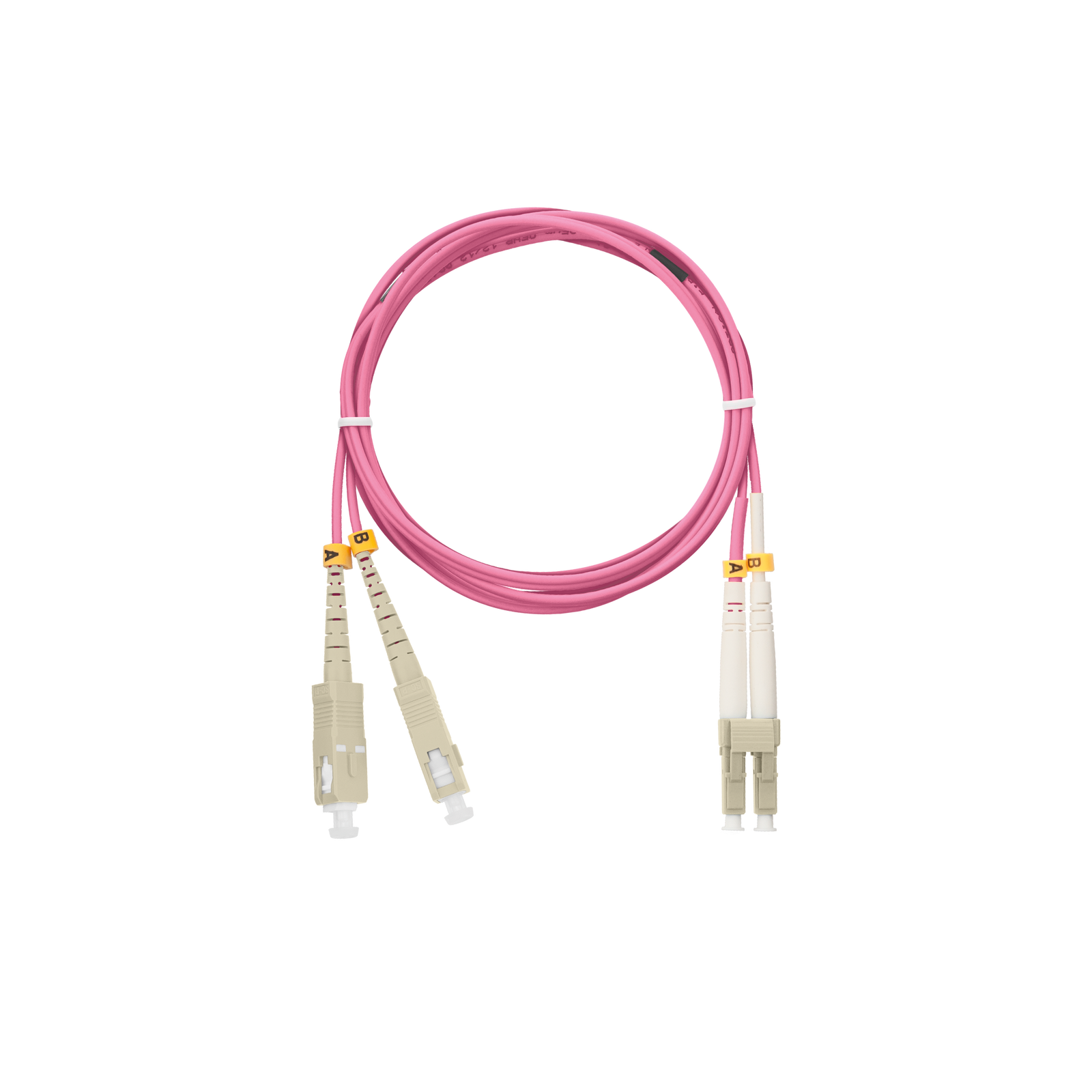 Nikomax NMF-PC2M4C2-SCU-LCU-010 optikai patch kábel SL - LC Duplex 10m - Magenta (NMF-PC2M4C2-SCU-LCU-010)