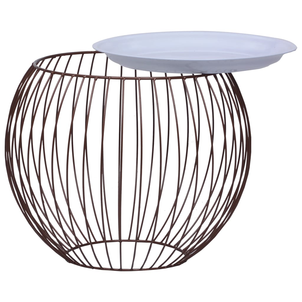 aranyszínű dohányzóasztal Ø 51 cm (287659)