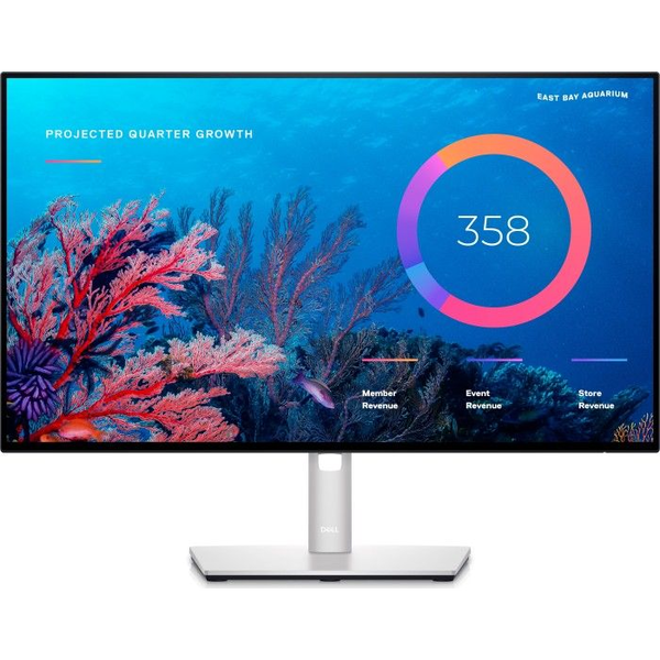 DELL UltraSharp U2422HE LED display 60,5 cm (23.8") 1920 x 1080 Pixels Full HD LCD Zwart, Zilver