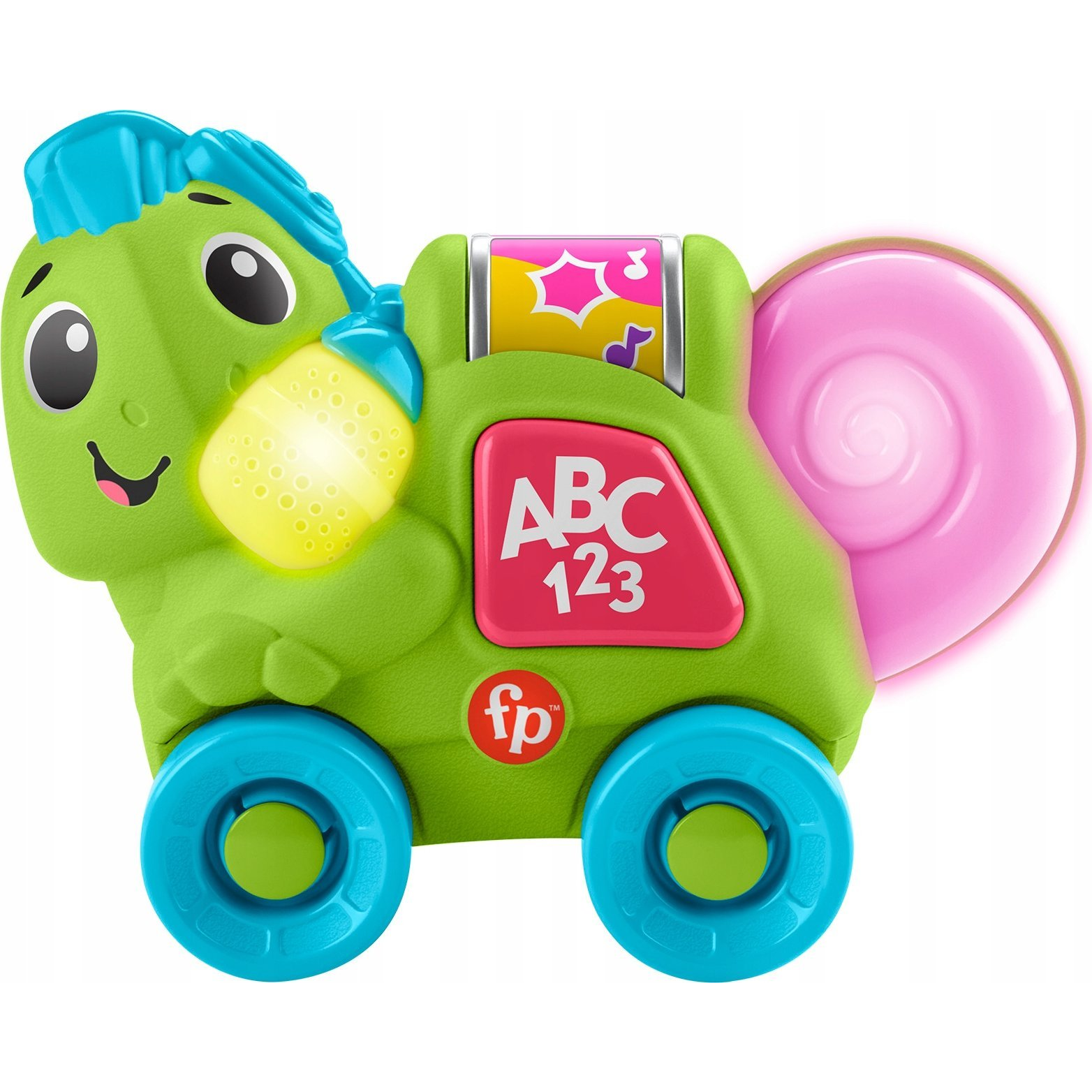 Fisher Price Link Squad Interaktív zenélő oktató játék - Kaméleon (HYL34)