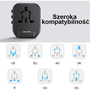 Cestovní adaptér PL USA Anglie Polsko Evropa + USB