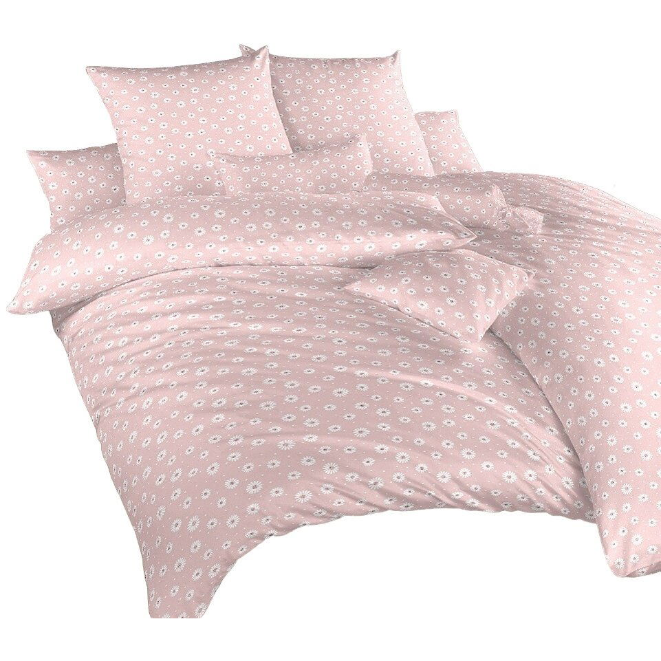 Dadka krep Anežka bílá na pudrovém 140 × 200, 70 × 90 cm (01301-ANEZKAPUDRA)